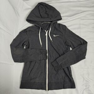 Nike Women's Gray Zip-Up Hoodie